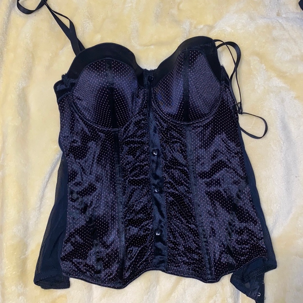 Black and pink corset